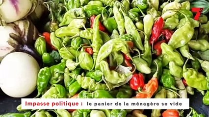 Impasse politique : le panier de la ménagère se vide