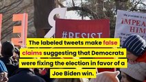 Democrats call on Twitter to suspend Trump as election results file in