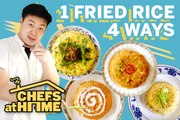 Pro Chef Makes 1 Fried Rice 4 Ways (Golden, Ketchup, Buffalo, XO)| Chefs at Home | Food & Wine