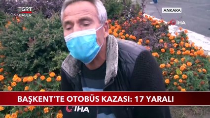 Başkent'te Otobüs Kazası: 17 Yaralı