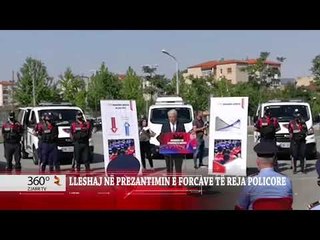 LLESHAJ NË PREZANTIMIN E FORCAVE TË REJA POLICORE