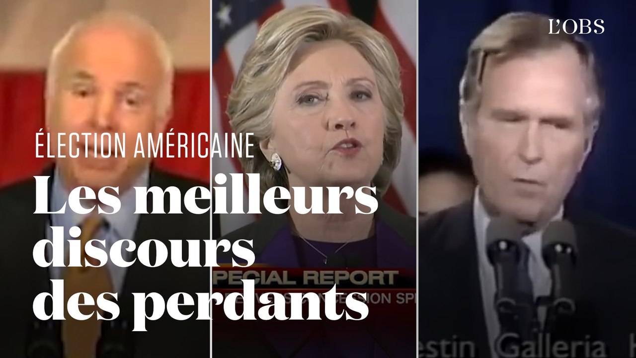 Trois discours de défaite dont pourrait s'inspirer Donald Trump