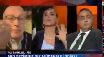 Canlı yayında ortalık karıştı