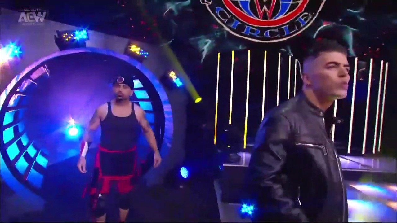 MJF & Wardlow vs. Sammy Guevara & Ortiz + MJF interrupts Chris Jericho interview