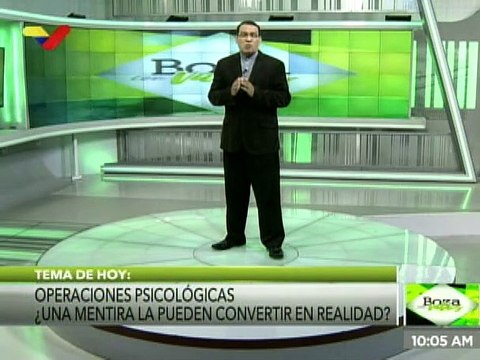 Boza con Valdez 05NOV2020 | Operaciones Psicológicas: ¿una mentira la pueden convertir en realidad?