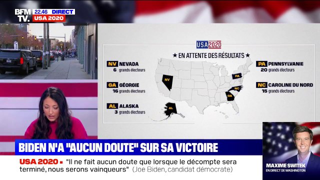 Présidentielle américaine: les résultats de cinq États toujours attendus