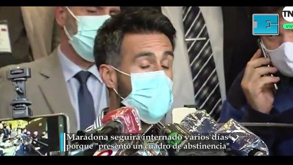 Maradona seguirá internado varios días más