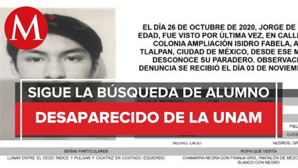 Nos falta Jorge: estudiante de la Prepa 5 de la UNAM desaparece