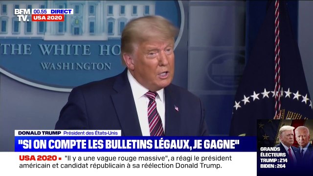 Donald Trump: Nous ne voulons pas que cette élection soit volée