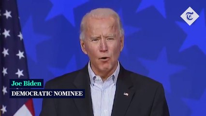 下载视频: Joe Biden urges voters to 'stay calm' while ballots are counted _ US election