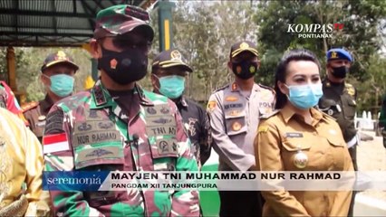 Pangdam XII Tanjungpura Kunker ke Landak Resmikan Renovasi Taman Makam Pahlawan Nasional