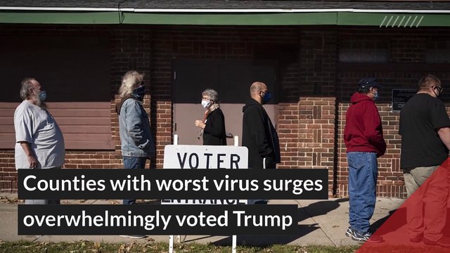 Counties with worst virus surges overwhelmingly voted Trump, and other top stories in general news from November 06, 2020.