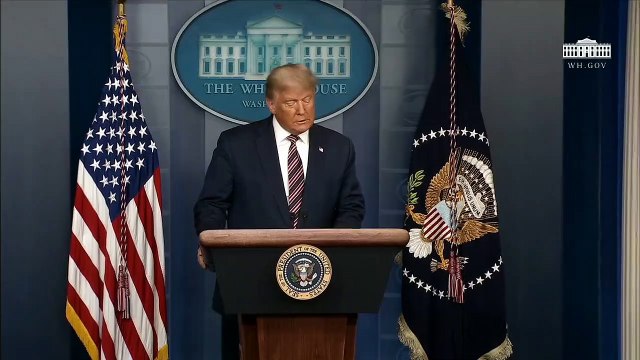 Dans la nuit du 5 au 6 novembre, le discours de Donald Trump depuis la Maison Blanche qui affirme une nouvelle fois qu'il va gagner