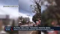 Viral Video Angin Puting Beliung Menjulang Tinggi Di Pantai Bira