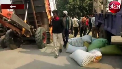 अनियंत्रित ट्रैक्टर पलटने से अफरातफरी