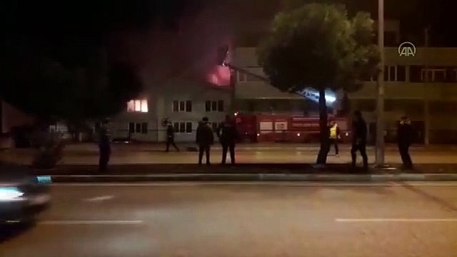 Kauçuk fabrikasında korkutan yangın