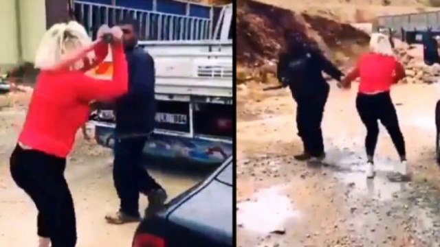 Köpek mamalarını çaldığı iddiasıyla hurdacıya beyzbol sopasıyla müdahale etti