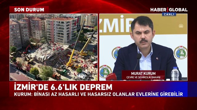Bakan Kurum: Binası az hasarlı olanlar evlerine girebilir