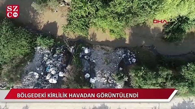 Nilüfer Çayı'nın yatağına katı atık ve moloz döktüler