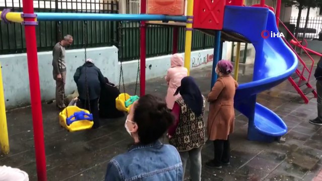 Esenyurt'ta yürek yakan olay... Cam silen genç kadın 4'üncü kattan çocuk parkına düştü