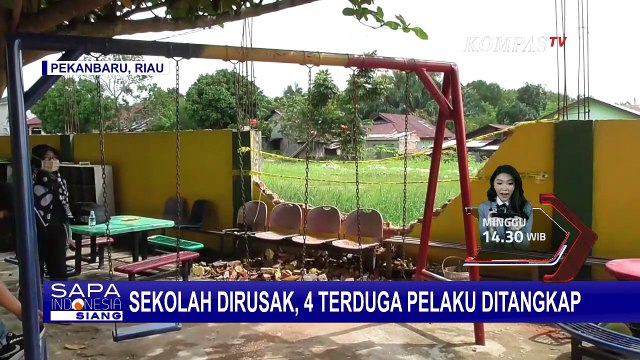 4 Terduga Pelaku Perusakan Sekolah Berhasil Ditangkap, Polisi Dalami Motifnya