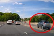Watch the shocking moment driver speeds onto oncoming traffic on Halifax dual carriageway