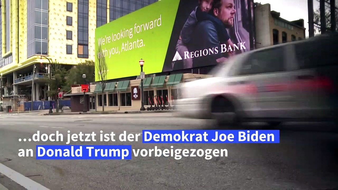 Biden zieht in Georgia an Trump vorbei