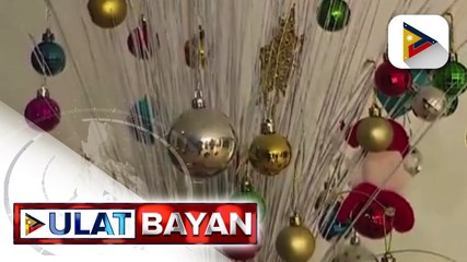 Christmas tree na gawa sa walis tingting, ibinida