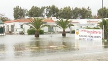 Temporal lluvias inunda el camping Les Palmeres de Sueca