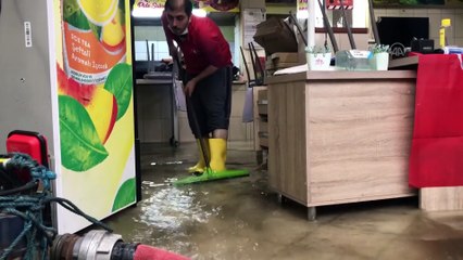 Trabzon'da şiddetli yağış etkili oldu