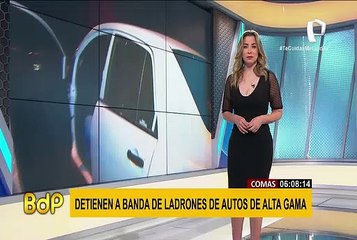 PNP captura a peligrosa banda que robaba autos de alta gama