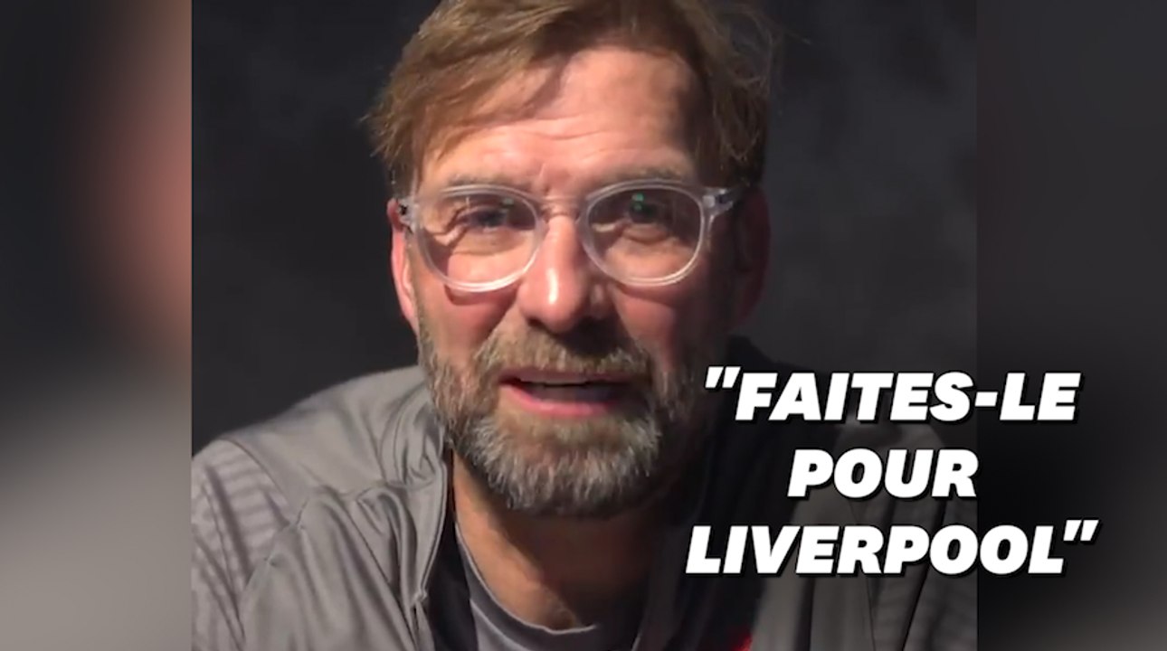 Covid-19: À Liverpool, Jürgen Klopp invite les habitants à tous se faire tester