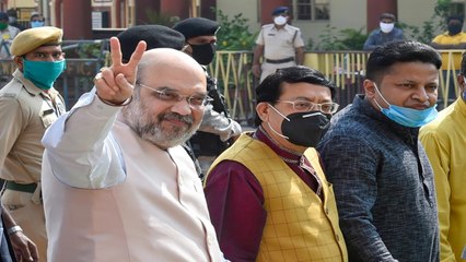 Amit Shah went to Kali temple, bowed to Bengali heroes