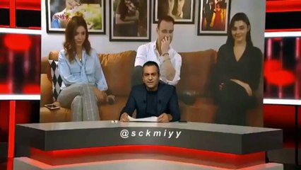 مقابلة هاندا وكرم كاملة مترجمة لترويج مسلسلهم انت اطرق بابى خارج تركيا