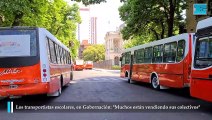 Los transportistas escolares en Gobernación