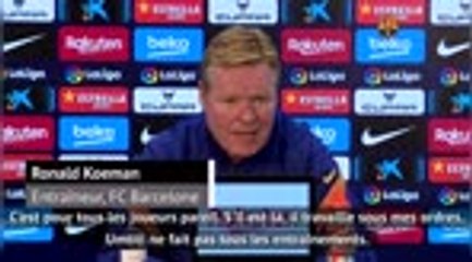 Barcelone - Koeman : "Si Umtiti va bien, je compterais sur lui"
