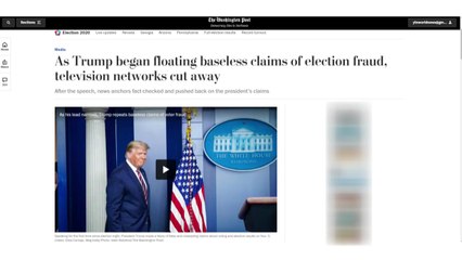 美 방송사, 트럼프 거짓말에 기자회견 생중계 중단 / YTN