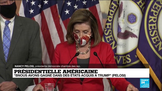 REPLAY - Présidentielle américaine : Nancy Pelosi confiante en la victoire de Joe Biden