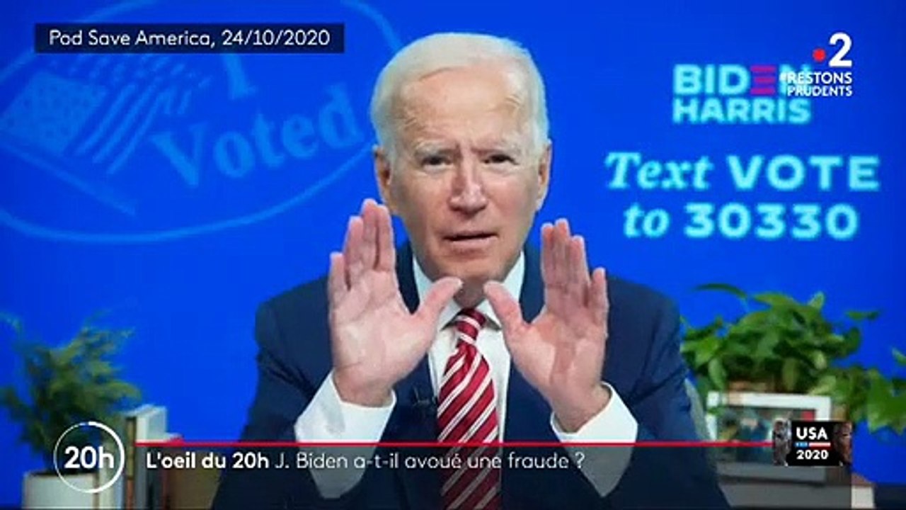 USA - Voici la vidéo dont tout le monde parle où Joe Biden annonce avoir mis en place "une fraude" d'une ampleur inégalée ! Info ou Intox ?