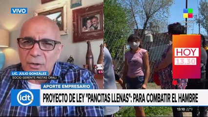 Proyecto de ley "pancitas llenas": para combatir el hambre