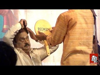 Vijayakanth movie press meet in his own style