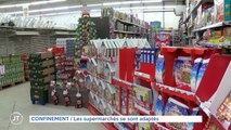 CONFINEMENT / Les supermarchés se sont adaptés
