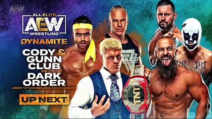 Cody & Gunn Club vs. Dark Order + Darby Allin promo