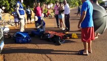 Motociclista fica ferido ao colidir com caminhonete no Bairro Morumbi