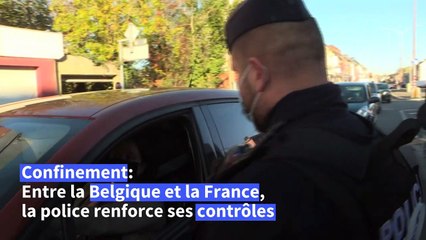 Covid-19/Confinement: les contrôles de police renforcés à la frontière entre la France et la Belgique