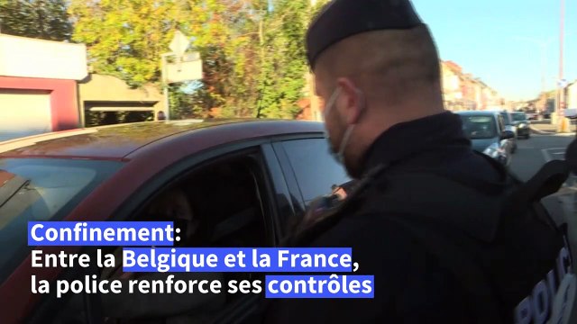 Covid-19/Confinement: les contrôles de police renforcés à la frontière entre la France et la Belgique