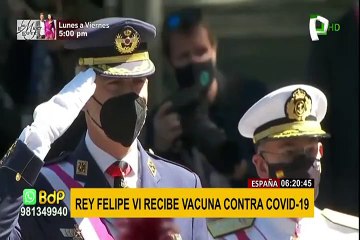 España: Rey Felipe VI recibió vacuna contra covid-19 en su respectivo turno de edad