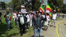 ADDİS ABABA - Etiyopya kökenli ABD vatandaşları, Etiyopya'da ABD'yi protesto etti