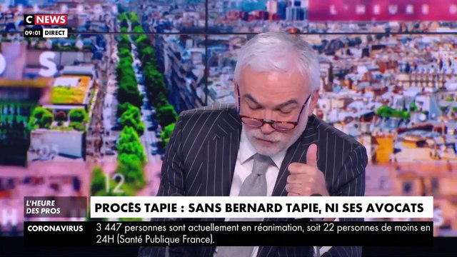 Pascal Praud dévoile les problèmes de santé de Bernard Tapie, mercredi 26 mai 2021.