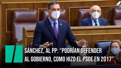 Pedro Sánchez pide apoyo al PP y recuerda que el 1-O se lo hicieron a Rajoy